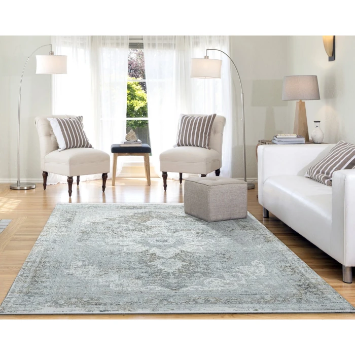 Dynamic Rugs RUBY Grey 2161 5ft. 3in. x 7ft. 7in. Rect. Rug