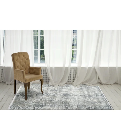 Dynamic Rugs RUBY Ivory/Grey 2162 9ft. x 12ft. Rect. Rug
