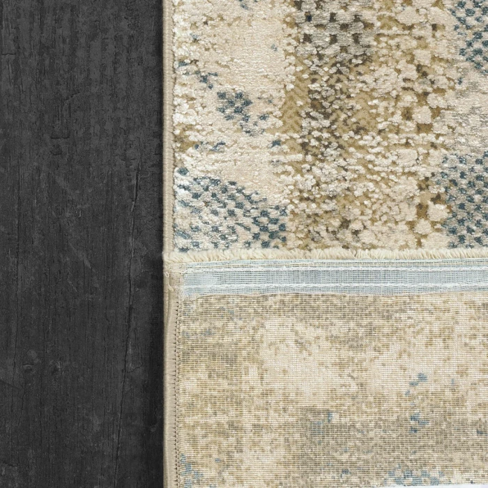Dynamic Rugs RUBY Ivory/Blue 2181 5ft. 3in. x 7ft. 7in. Rect. Rug