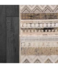 Dynamic Rugs RUBY Ivory/Taupe/Grey 2182 5ft. 3in. x 7ft. 7in. Rect. Rug