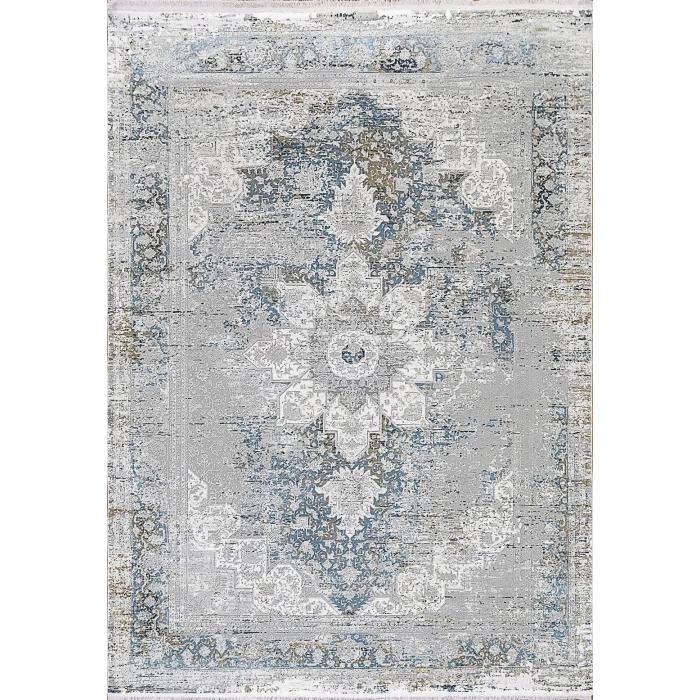 Dynamic Rugs RUBY Grey/Blue 2161 7ft. 10in. x 10ft. 10in. Rect. Rug