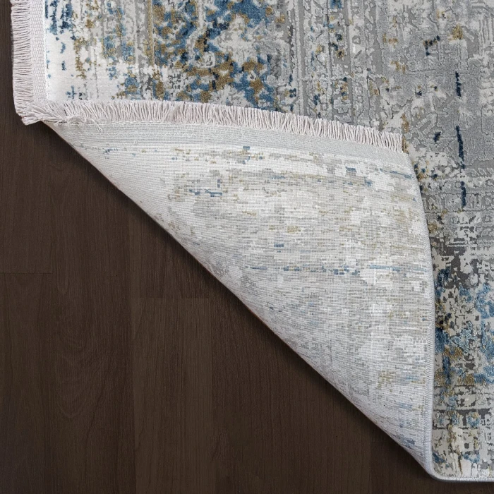 Dynamic Rugs RUBY Grey/Blue 2161 7ft. 10in. x 10ft. 10in. Rect. Rug