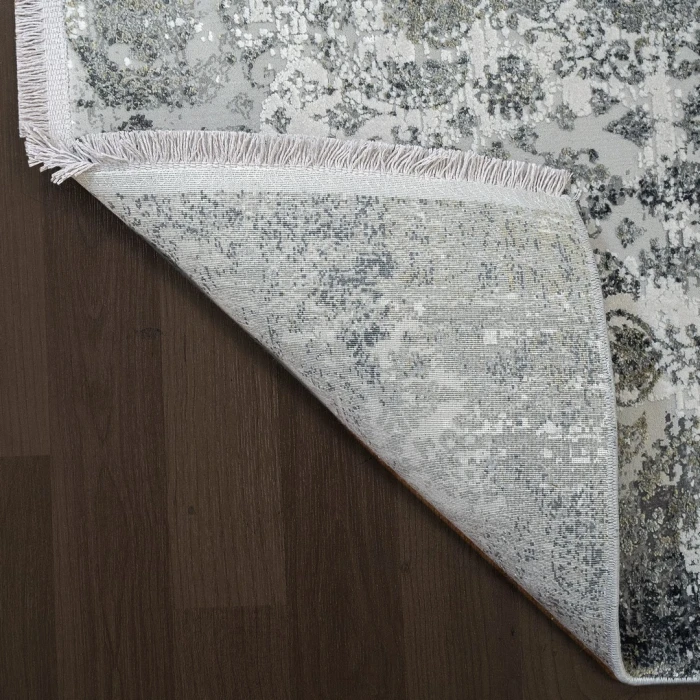 Dynamic Rugs RUBY Ivory/Grey 2162 5ft. 3in. x 7ft. 7in. Rect. Rug