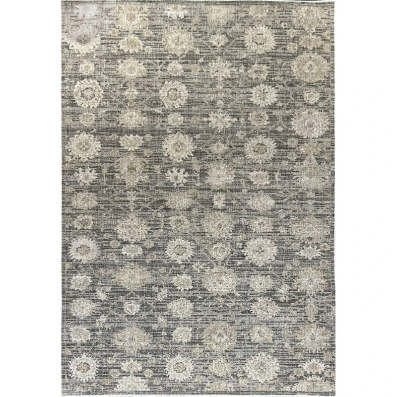 Dynamic Rugs SAFFRON Beige/Dark Grey 16616 7ft. 10in. x 10ft. Rect. Rug