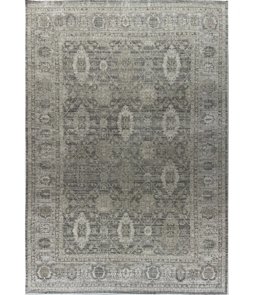 Dynamic Rugs SAFFRON Grey/Ivory/Beige 16618 6ft. 7in. x 9ft. 6in. Rect. Rug