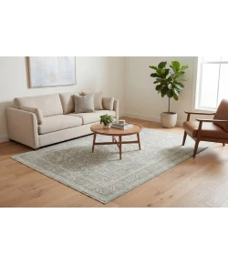 Dynamic Rugs SANTANA Blue/Beige 10260 9ft. x 12ft. 6in. Rect. Rug
