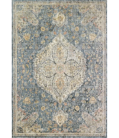Dynamic Rugs SAVOY Denim/Multi 3576 7ft. 10in. x 10ft. 10in. Rect. Rug