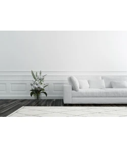 Dynamic Rugs SHERPA Ivory/Grey 49004 2ft. 2in. x 7ft. 7in. Rect. Rug