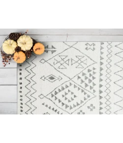 Dynamic Rugs SHERPA Ivory/Grey 49006 2ft. 2in. x 7ft. 7in. Rect. Rug