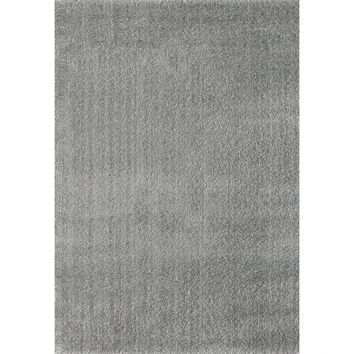 Dynamic Rugs SILKY SHAG Silver 5900 6ft. 7in. x 9ft. 6in. Rect. Rug