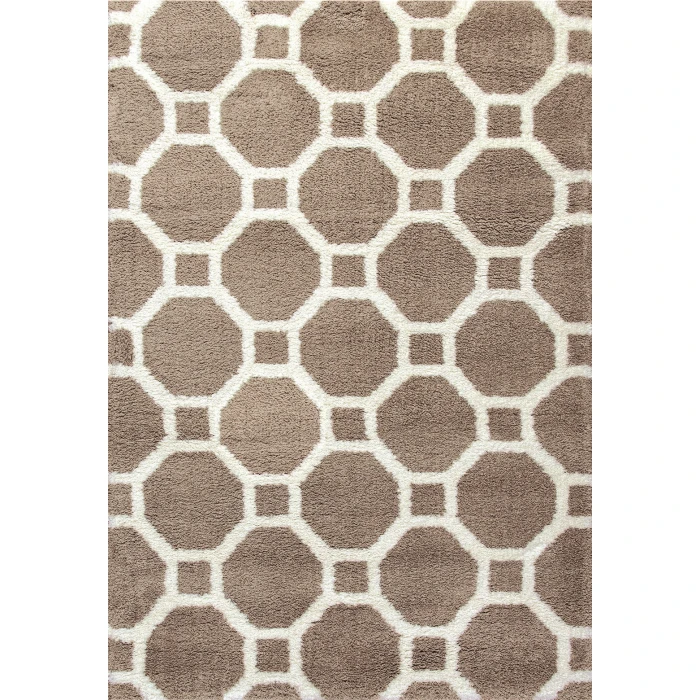 Dynamic Rugs SILKY SHAG Beige 5903 6ft. 7in. x 9ft. 6in. Rect. Rug