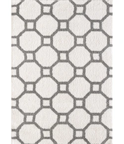 Dynamic Rugs SILKY SHAG White/Silver 5903 7ft. 10in. x 10ft. 10in. Rect. Rug