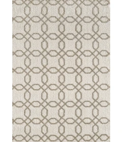 Dynamic Rugs SILKY SHAG White 5905 2ft. x 3ft. 3in. Rect. Rug