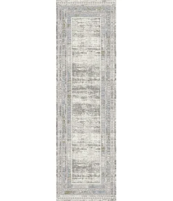 Dynamic Rugs SKYLER Grey/Blue/Green 6710 2ft. 3in. x 7ft. 7in. Rect. Rug