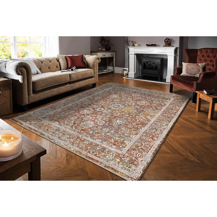 Dynamic Rugs SKYLER Copper/Multi 6713 2ft. 3in. x 7ft. 7in. Rect. Rug