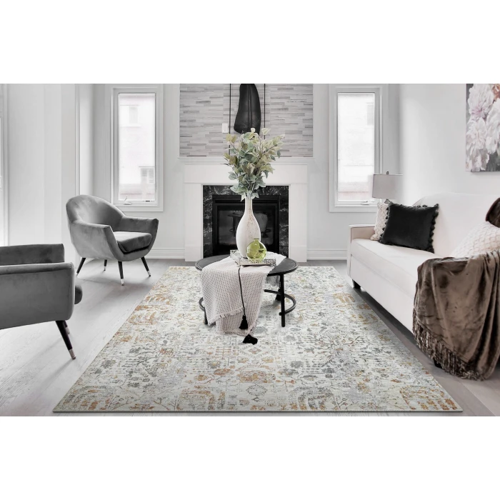 Dynamic Rugs SKYLER Ivory/Multi 6714 2ft. 3in. x 7ft. 7in. Rect. Rug