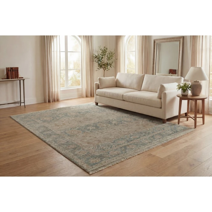 Dynamic Rugs SOLACE Cream/Beige/Navy 17922 7ft. 10in. x 10ft. Rect. Rug