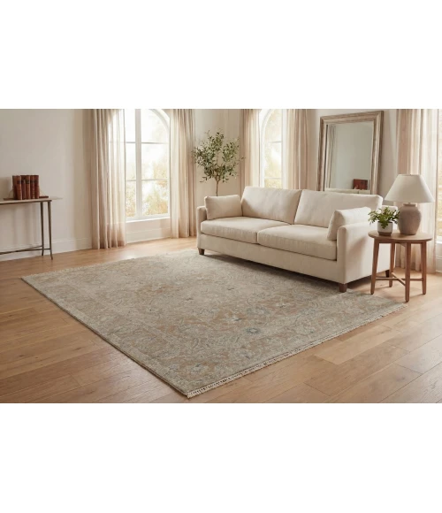 Dynamic Rugs SOLACE Cream/Grey/Rust 17922 5ft. 3in. x 7ft. 6in. Rect. Rug
