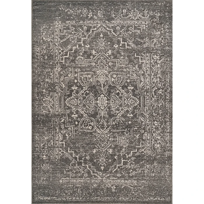 Dynamic Rugs SOMA Dark Grey/Ivory 6191 9ft. 2in. x 12ft. 6in. Rect. Rug