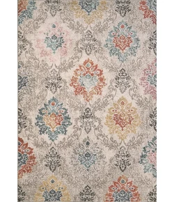 Dynamic Rugs SOMA Ivory/Grey/Multi 6198 5ft. 3in. Round Rug