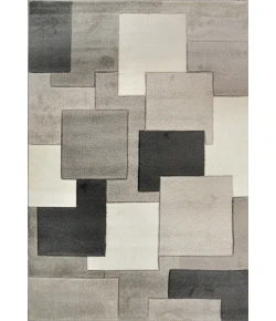 Dynamic Rugs STELLA Charcoal/Ivory/Grey 3283 6ft. 7in. x 9ft. 2in. Rect. Rug
