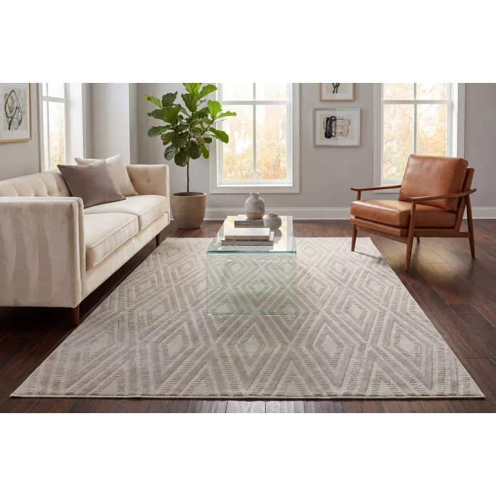 Dynamic Rugs TIMELESS Grey/Light Grey 6925 9ft. x 12ft. 6in. Rect. Rug