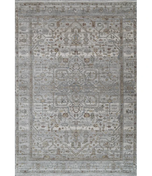 Dynamic Rugs TREVI Grey/Cream 13250 2ft. 2in. x 7ft. Rect. Rug