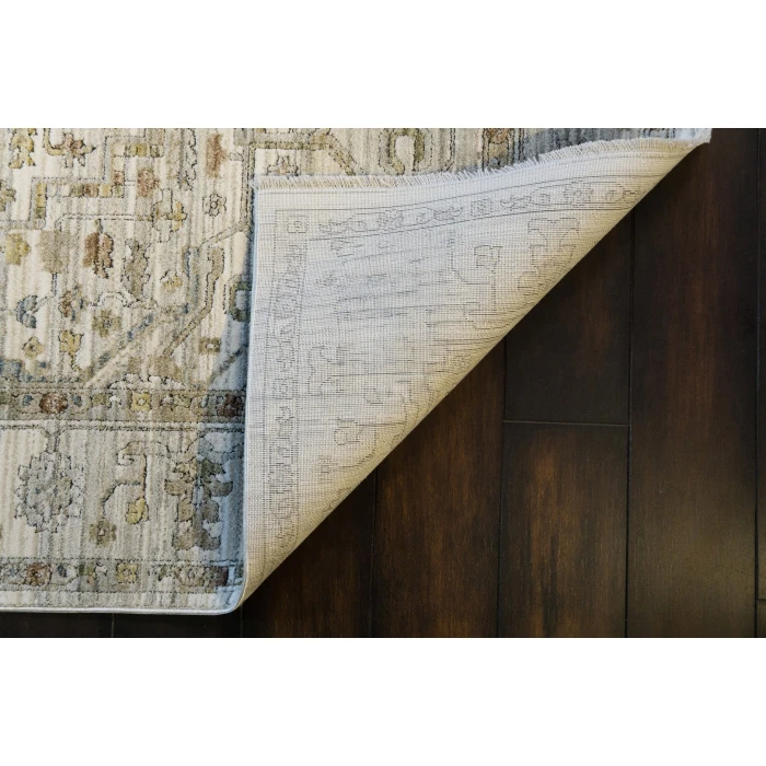Dynamic Rugs TREVI Grey/Cream 13250 6ft. 7in. x 9ft. 10in. Rect. Rug