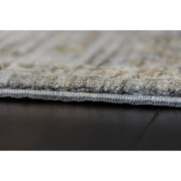 Dynamic Rugs TREVI Grey/Cream 13250 6ft. 7in. x 9ft. 10in. Rect. Rug