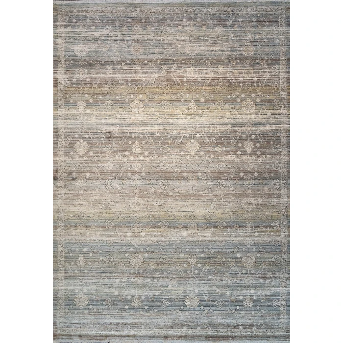 Dynamic Rugs TREVI Beige/Cream/Blue 13254 6ft. 7in. x 9ft. 10in. Rect. Rug