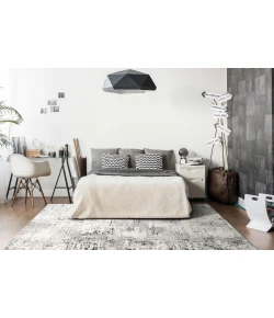 Dynamic Rugs TROYA Ivory/Blue 4607 3ft.11in. x 5ft. 7in. Rect. Rug