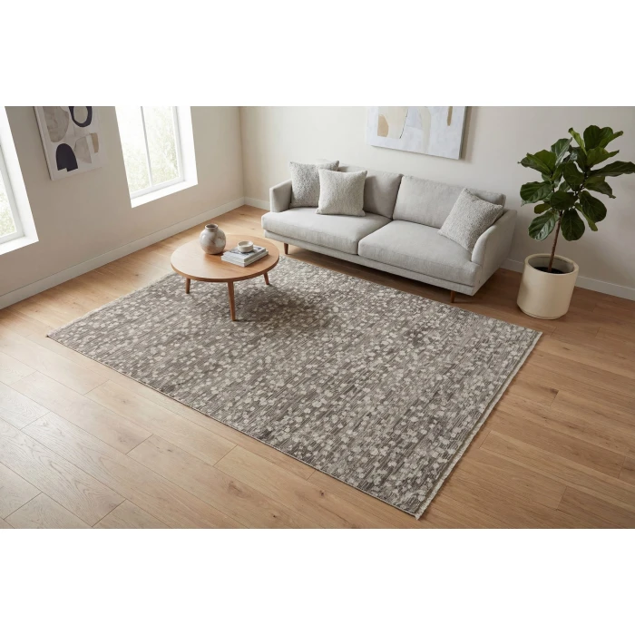 Dynamic Rugs VALERIA Brown/Grey/Ivory 10522 6ft. 7in. x 9ft. 6in. Rect. Rug