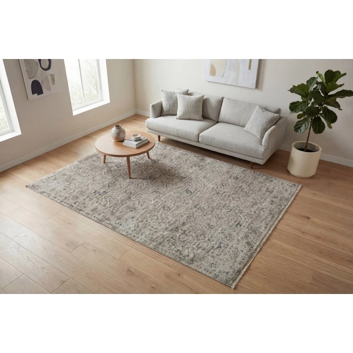 Dynamic Rugs VALERIA Ivory/Beige/Multi 10525 6ft. 7in. x 9ft. 6in. Rect. Rug