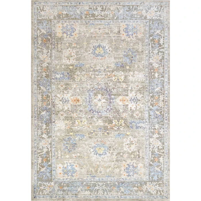 Dynamic Rugs VALLEY Grey/Gold/Blue 7981 9ft. x 12ft. 10in. Rect. Rug