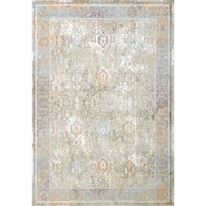 Dynamic Rugs VALLEY Grey/Pink/Blue 7983 7ft. 10in. x 10ft. 10in. Rect. Rug