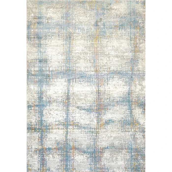 Dynamic Rugs VALLEY Grey/Blue 7985 9ft. x 12ft. 10in. Rect. Rug