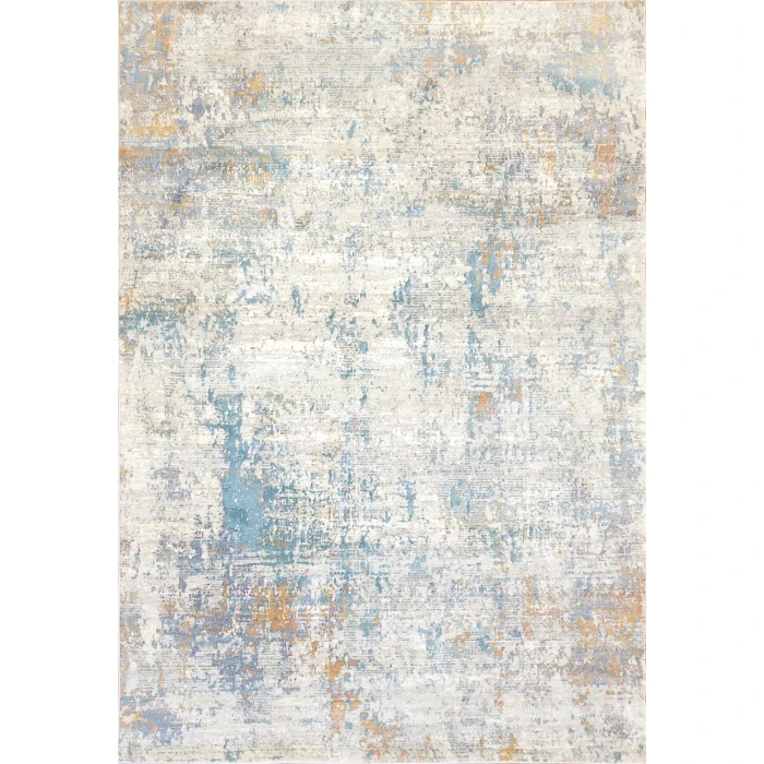 Dynamic Rugs VALLEY Grey/Blue 7987 6ft. 7in. x 9ft. 6in. Rect. Rug