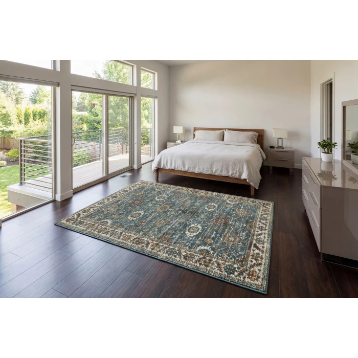 Dynamic Rugs VENEDIK Blue/Multi 17781 6ft. 7in. x 9ft. Rect. Rug