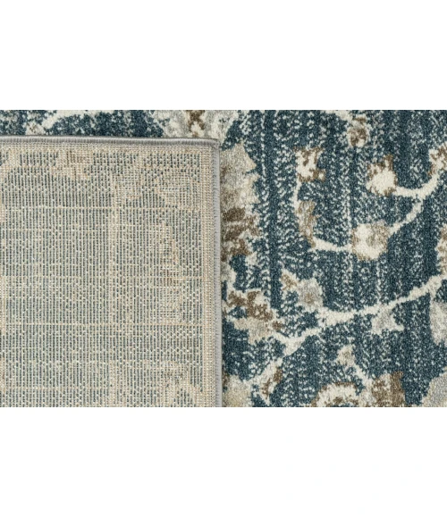 Dynamic Rugs VENEDIK Blue/Cream 17784 6ft. 7in. x 9ft. Rect. Rug