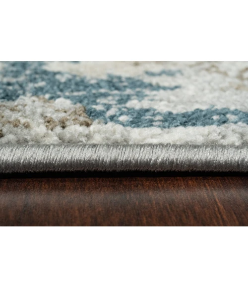 Dynamic Rugs VENEDIK Blue/Cream 17784 6ft. 7in. x 9ft. Rect. Rug