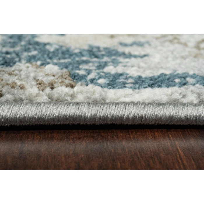 Dynamic Rugs VENEDIK Blue/Cream 17784 6ft. 7in. x 9ft. Rect. Rug