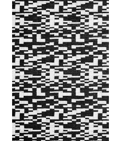 Dynamic Rugs VERVE Black/White 6551 7ft. 10in. x 10ft. 10in. Rect. Rug