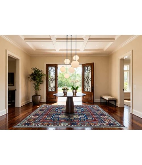 Dynamic Rugs WADE Red/Multi 18604 9ft. x 12ft. Rect. Rug