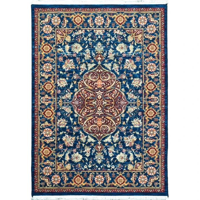 Dynamic Rugs WADE Navy/Red/Multi 18607 2ft. 2in. x 7ft. 7in. Rect. Rug