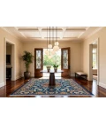 Dynamic Rugs WADE Navy/Red/Multi 18607 2ft. 2in. x 7ft. 7in. Rect. Rug