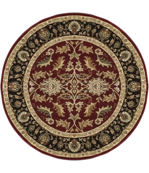 Dynamic Rugs YAZD Red 1744 5ft. 3in. Round Rug