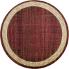 Dynamic Rugs YAZD Red 1770 5ft. 3in. Round Rug