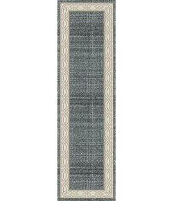 Dynamic Rugs YAZD Blue/Grey 1770 2ft. x 7ft. 7in. Rect. Rug