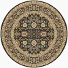 Dynamic Rugs YAZD Black 2803 5ft. 3in. Round Rug