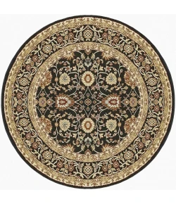 Dynamic Rugs YAZD Black 2803 5ft. 3in. Round Rug